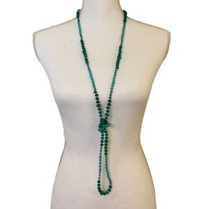 White House Black Market Beaded Necklace (NWT; Green)